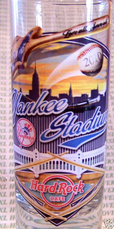 HARD ROCK NEW YORK YANKEE STADIUM CITY SHOT GLASS 2010  