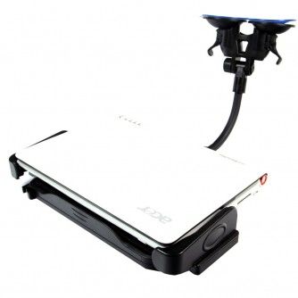 DUAL WINDSCREEN CAR MOUNT FOR ASUS EEE PC 1001P NETBOOK  