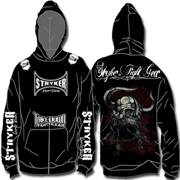 New Stryker Sports Wear MMA UFC Hoody Warrior Helmet  