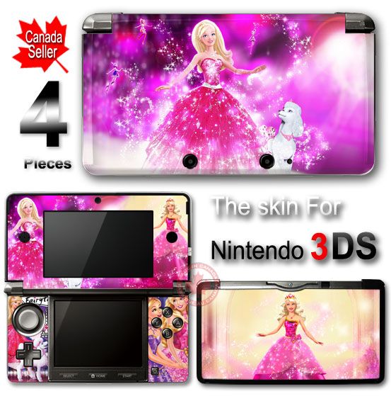 Barbie Charm Fashion SKIN VINYL STICKER DECAL COVER #1 for Nintendo 