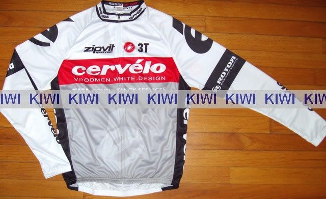 GREY CERVELO LONG SLEEVES CYCLING JERSEY + BIB PANTS  