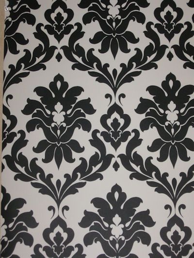 Black & White Damask Wallpaper VG26230P  