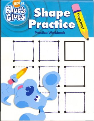 BLUES CLUES~ SHAPE PRACTICE~activity book ~ PreK 9781586108861  