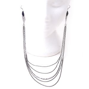 DaVinci Earlace Blue Acrylic Crystal 20 Multi Chains  