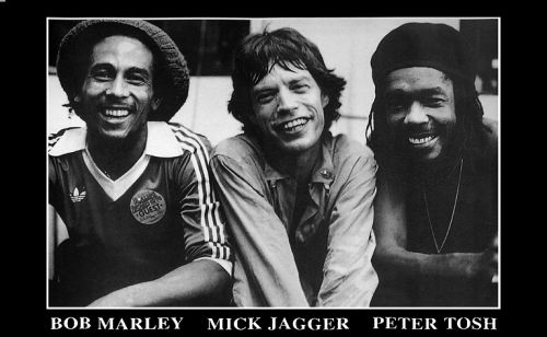 BOB MARLEY, PETER TOSH, MICK JAGGER   MUSIC POSTER  