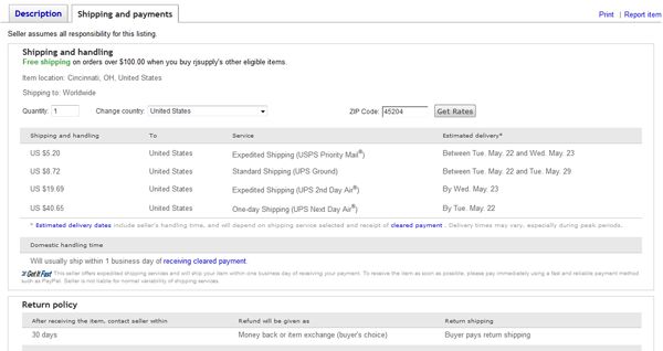 International Shipping is calculated by Country and weight. Shipping 