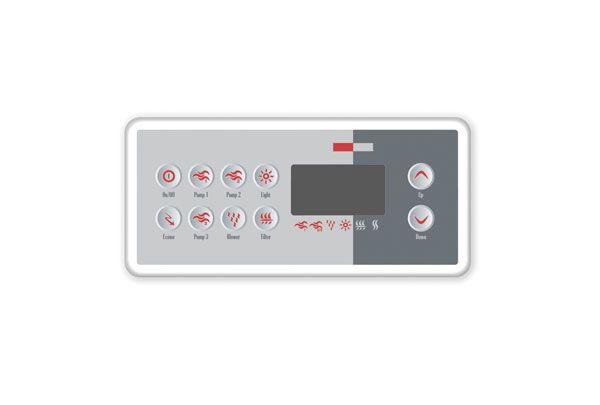 Spa Gecko TopsideMain TSC 8 keypad for MSPA MP spa  