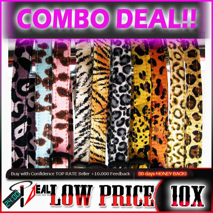   DEAL SAFETY BREAKAWAY CAT KITTEN COLLARS LEOPARD FULL SET w/FREE SHIP