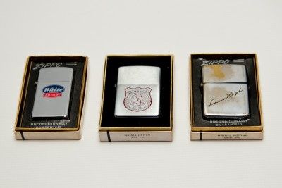 Vintage Zippo Lighters in Orig Boxes Nassau Police White Autocar 