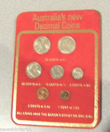 1966 BANK DISPLAY FOR NEW DECIMAL COINS  