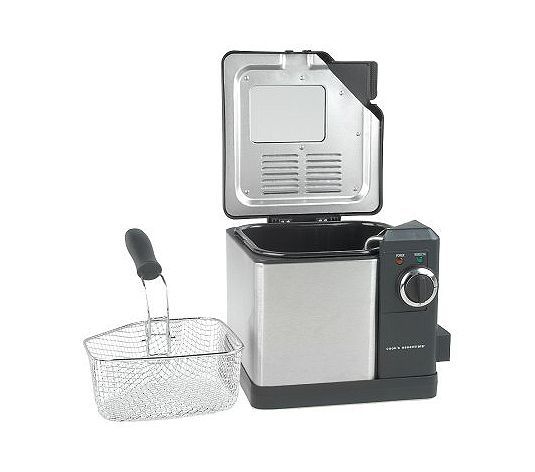 Cooks Essentials Deep Fryer 2.5 qt. Stainless Steel Deep Fryer  