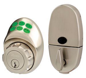 Master Lock Electronic Keypad Deadbolt Satin Nickel  