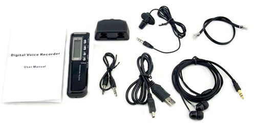 NEW VOICE ACTIVATED 8GB DIGITAL VOICE RECORDER DICTAPHONE BLACK  