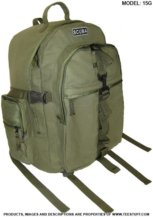 SCUBA Backpack Bag Dive/Diving/Diver Gear w/Patch 15G  