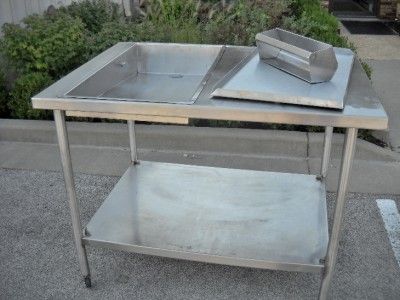 Stainless Steel Donut Glazing Table   Glazer for 18x26 screens  