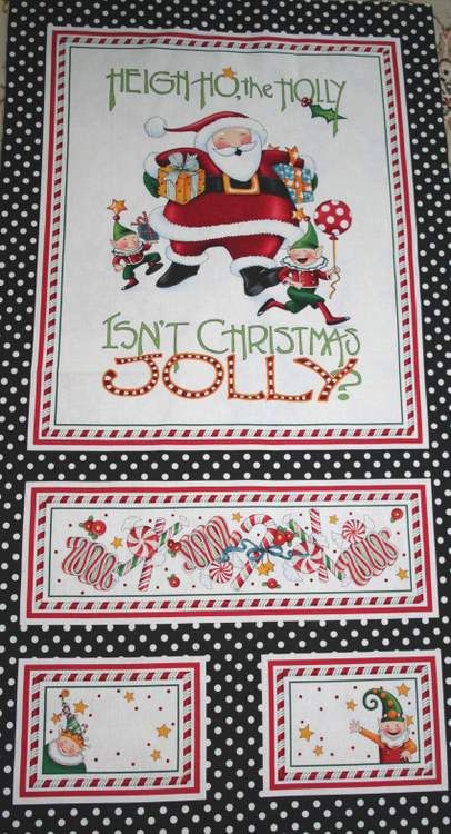 ENGELBREIT ISNT CHRISTMAS JOLLY? PANEL QUILT FABRIC  