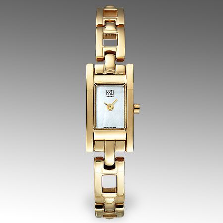 ESQ Flair Swiss 07100873 Women Gold Tone Watch $295 NEW  