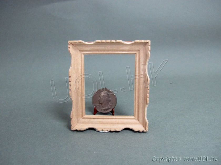 Scale Unfinished Picture Frame for doll house  