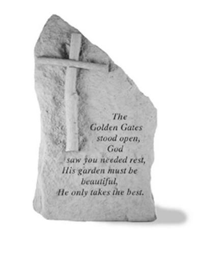 The Golden Gate Stood Open   Memorial Stone Totem   