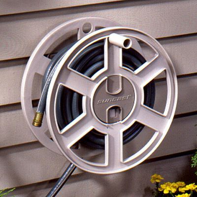 Suncast 100 Wall Mount Water Hose Reel Storage SWA100  