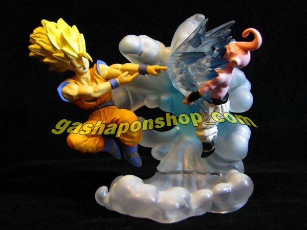   IMAGINATION FIGURE 5 Gashapon SUPER SAIYAN 3 SON GOKU & MAJIN BUU