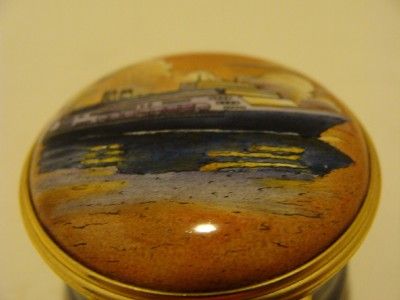 HALCYON DAYS LTD Enamel Box #26 0f 100 Ms Rotterdam VI  