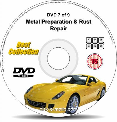 Car Bodywork Rust Repair Custom Spray Painting 10 Discs  