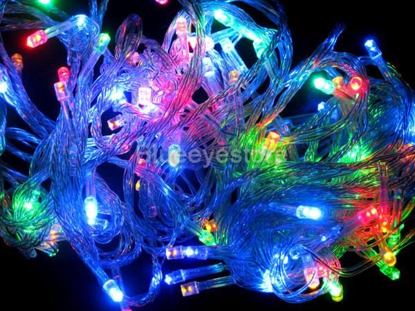   colorful Christmas tree lamp & Party Wedding String Fairy Light 110V