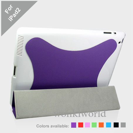 iPad 2 Slim Magnetic Smart Cover with Hard Case 2 Tone  