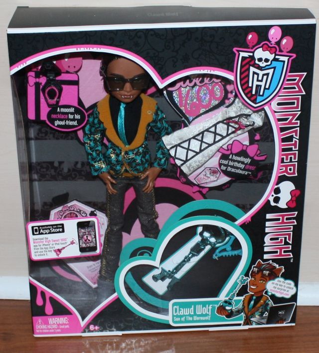   Monster High Sweet 1600 Clawd Draculaura Clawdeen Frankie Stein Dolls