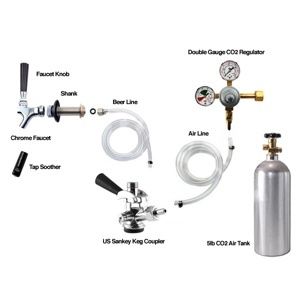 Draft Beer Kegerator Kit   Make Your Own Keg Fridge NEW 845033048168 