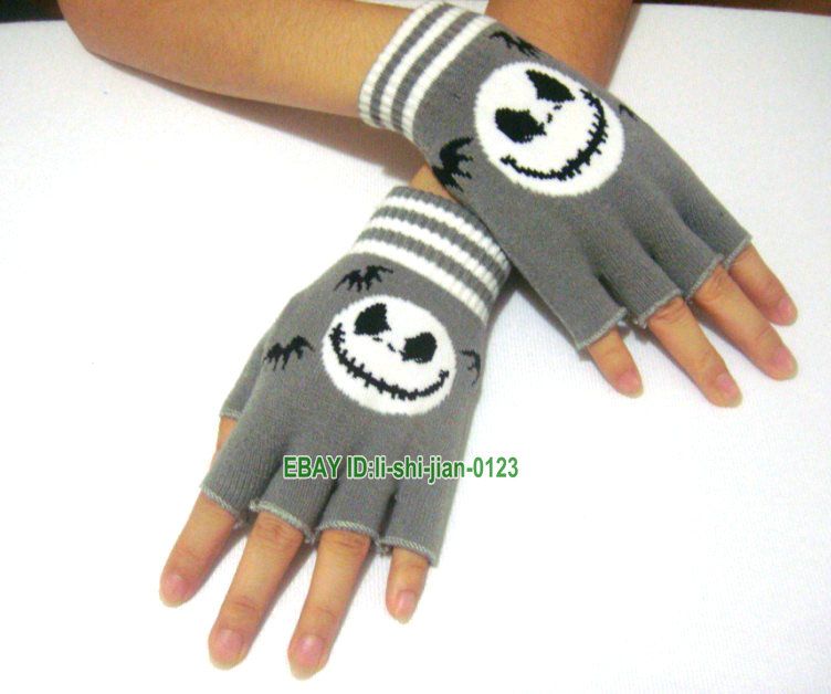 gray Grimace WARMER KNIT ARM FINGERLESS SHORT GLOVE  