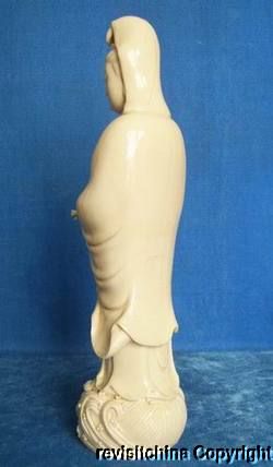 Blanc De China White Porcelain Of Kwan yin Bodhisattva  