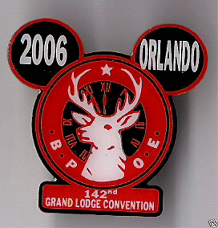 2006 142nd Elks Grand Lodge convention Pin fromOrlando  