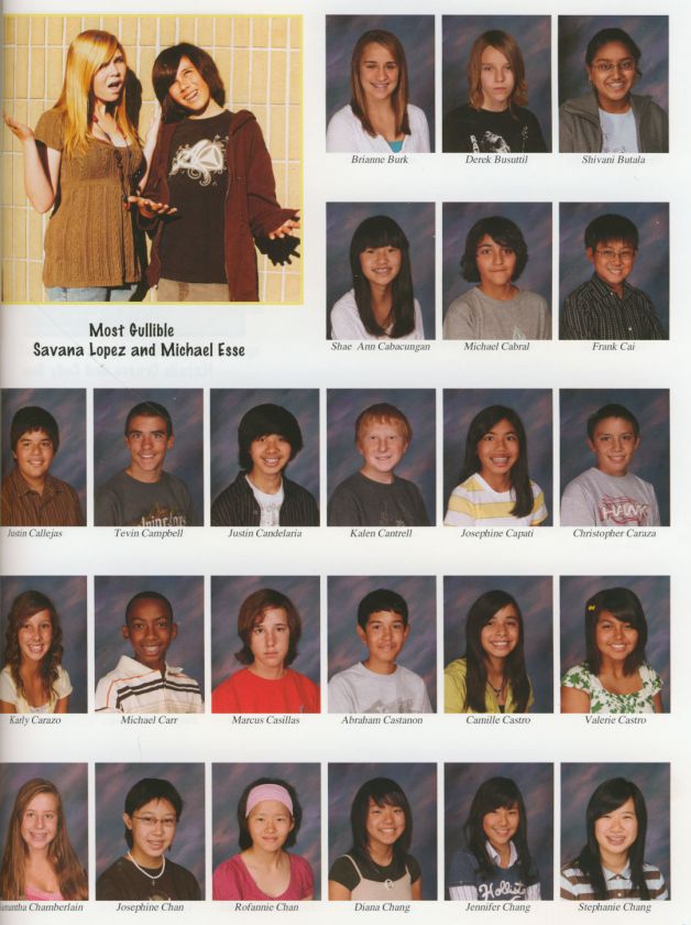 2008 CANYON HILLS JUNIOR HIGH YEARBOOK   CALIFORNIA  