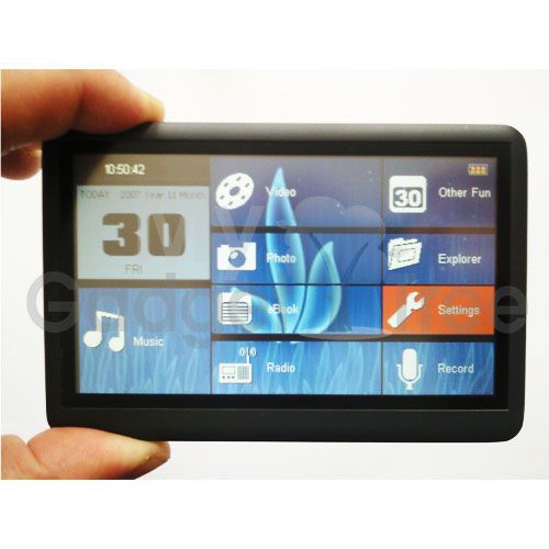  MP4 MP5 Player 8GB 4.3 Touch Screen FM Radio TV Out  