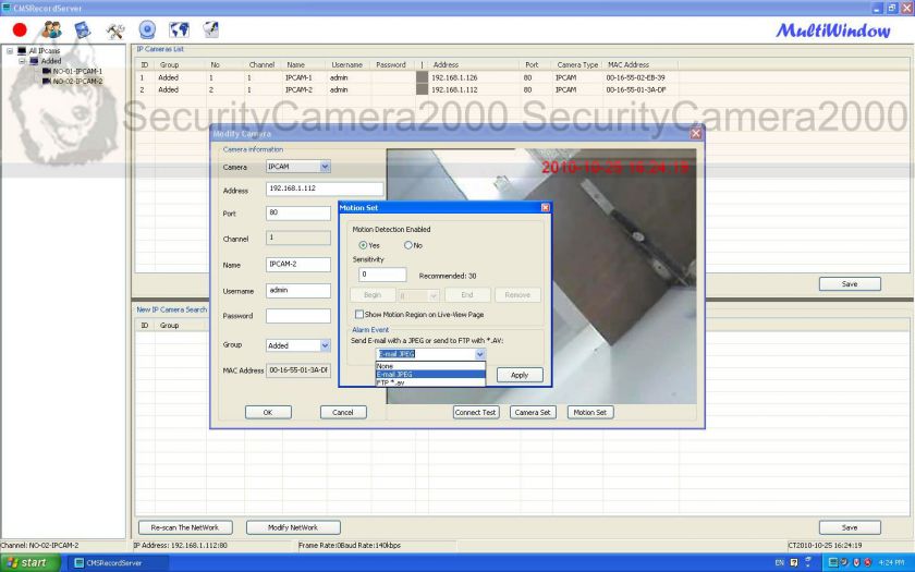 1CH Video 2 way Audio Network Server RS485 Alarm I/O Cell Phone View