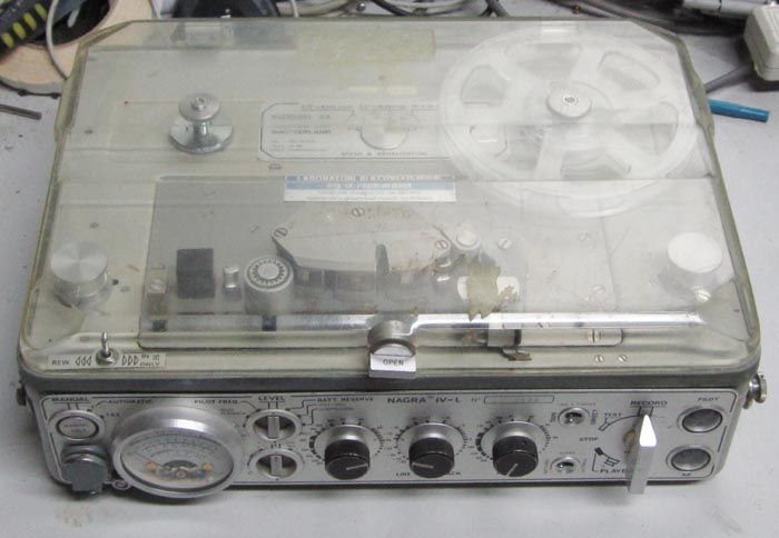 VINTAGE NAGRA IV L PORTABLE TAPE RECORDER REEL TO REEL AS IS  