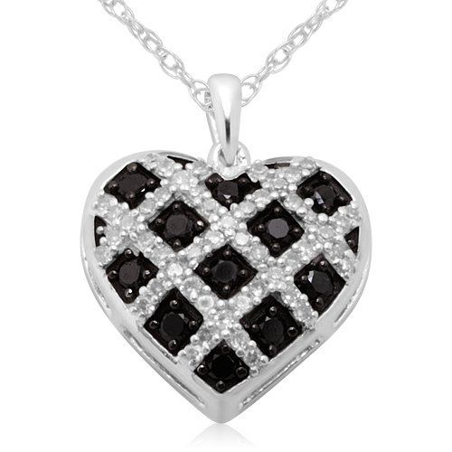 FINE JEWELRY PINK DIAMOND PAVE NECKLACE HEART PENDANT 10k ROSE gold 