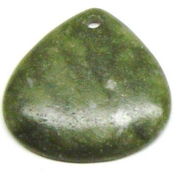 Sochow Jade FAT Flat Briolette Pendant Bead 39x39 S44  