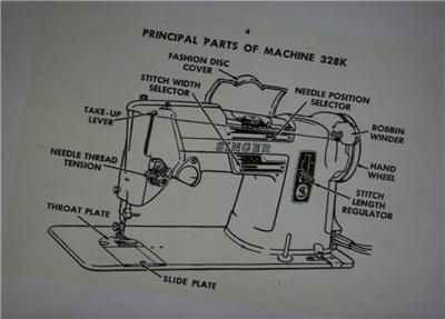 Singer 328K Style O Matic Sewing Machine Instruction Manual On CD