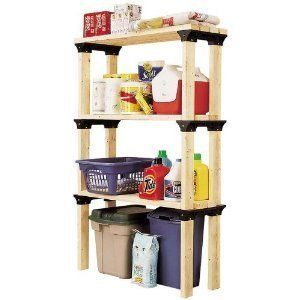 New Wood Shelving Garage Shelves Rack Storage Units x 5  