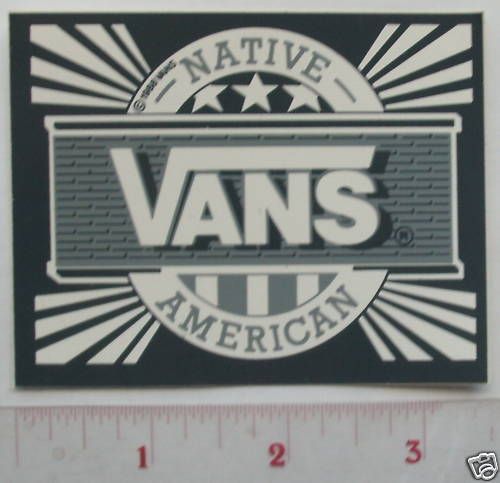 VANS SHOES SKATEBOARD NATIVE STICKER 80S 0RIG DOGTOWN  