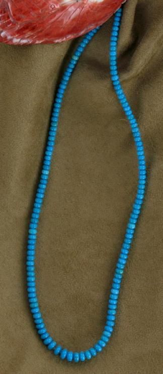 AAA SLEEPING BEAUTY TURQUOISE 3.5 5.5mm RONDELLE BEADS~  