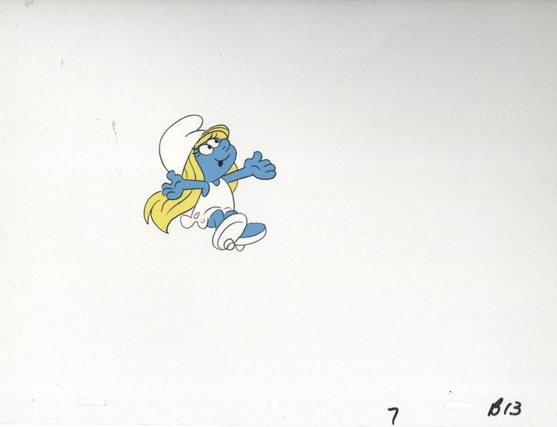 Original Smurfette Smurfs Animation Production Cel 4  