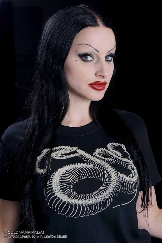 SNAKE SKELETON T SHIRT VENOM VIPER GOTH REPTILE SKULL  