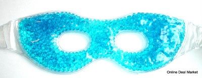 RELAXING HOT & COLD GEL EYE MASK FLEXIBLE BEADS STRESS HEADACHE (1 