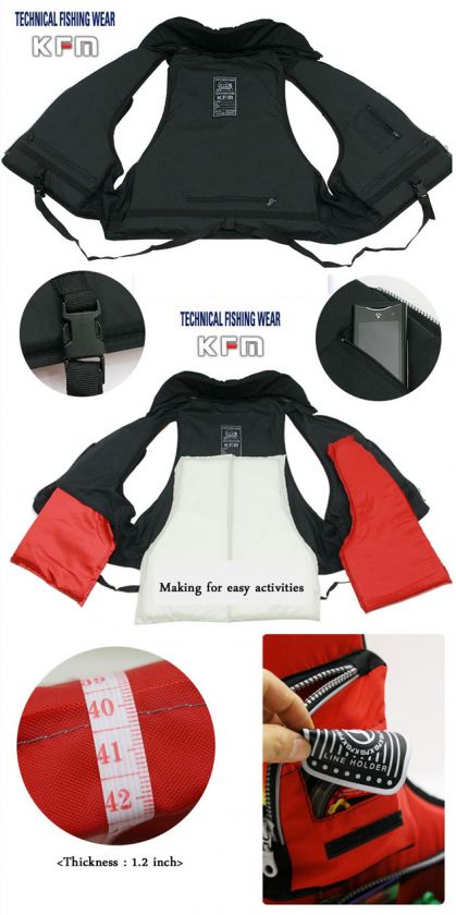 Fishing vest detachable life jacket Korea fishing mania  