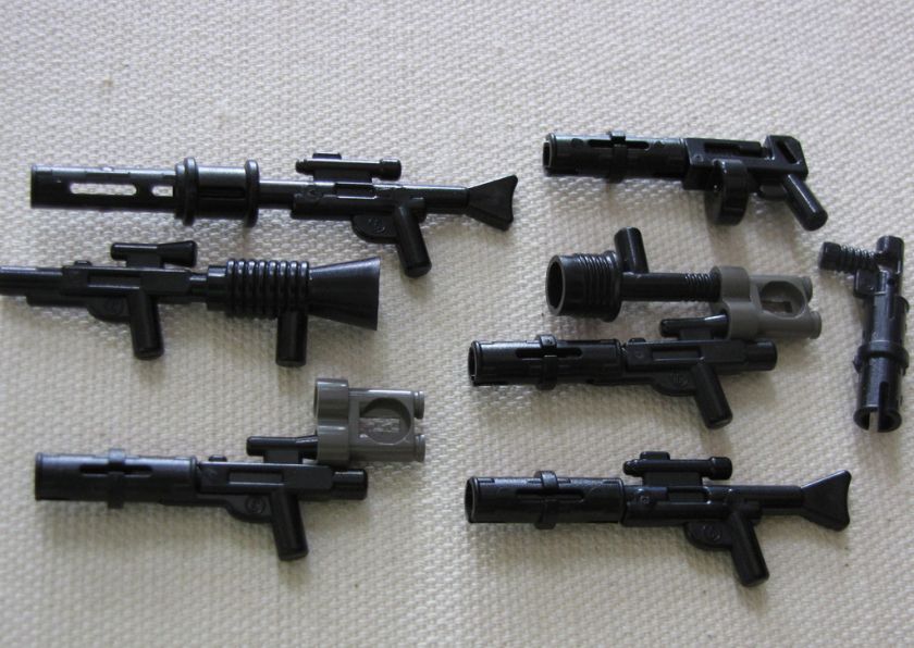 LEGO 7 BLACK STAR WARS GUNS WEAPONS SNIPER PISTOLS MORE  