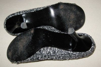 STEVE MADDEN Black & White Fabric Pumps Size 7  